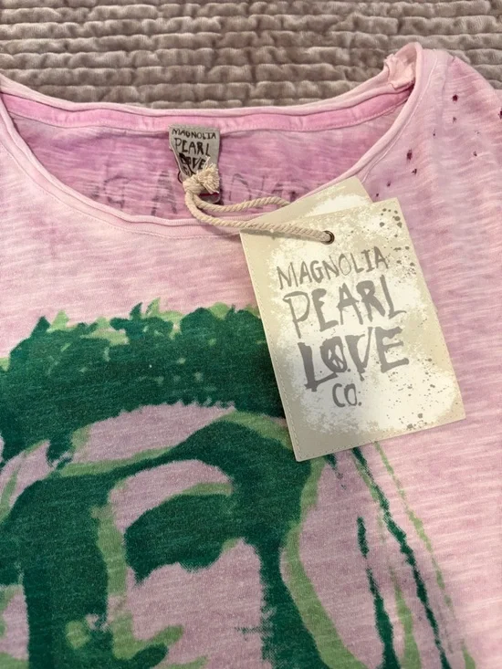 Magnolia Pearl NWT Mother Mary Viggo T Top 2294 in Guava Party, OSFM - Picture 7 of 11